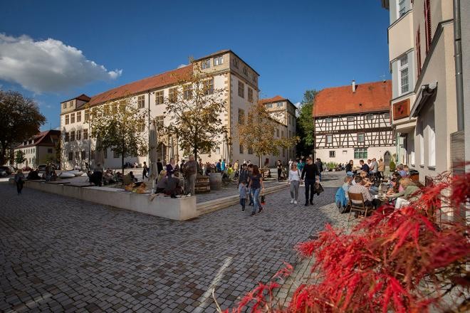 Der Schlossplatz in Göppingen
